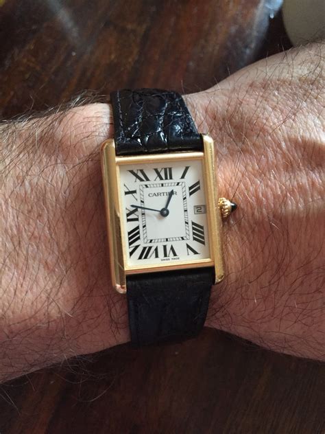 cartier tank watch mens vintage